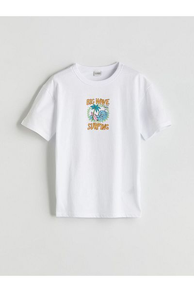 LC Waikiki Νέα σεζόν Crew Neck Boy's Tisort - S5OU08Z4