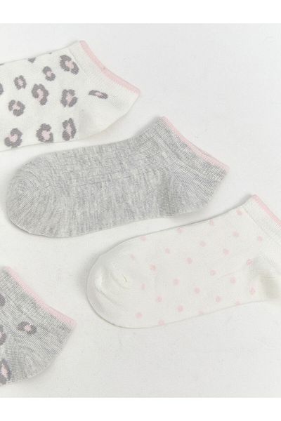 LC Waikiki New Season Patterned Girls' Booties Socks 5-Piece - S5Pr01Z4
