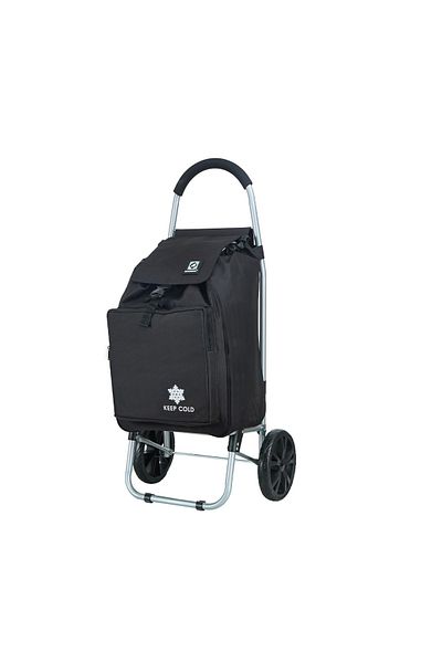 Madisson Shopping Bag Sw42028, Polyester, 98 X 35 X 30 Cm, 55l, 2 Wheels, Insulated Pocket, Black