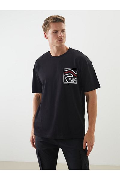 LC Waikiki Ανδρικό Tisort με στάμπα Crew Neck New Season - S5J852Z8