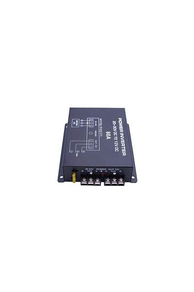 AUTOREY 24v to 12v 80 Amp Converter with 2 Fans for Trucks, Cars, Trailers, Equipment, Voltage Reducer