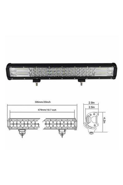 AUTOREY Proiector LED Bar 288W 50cm Auto TIR SUV Echipament Camion OFF-Road ATV