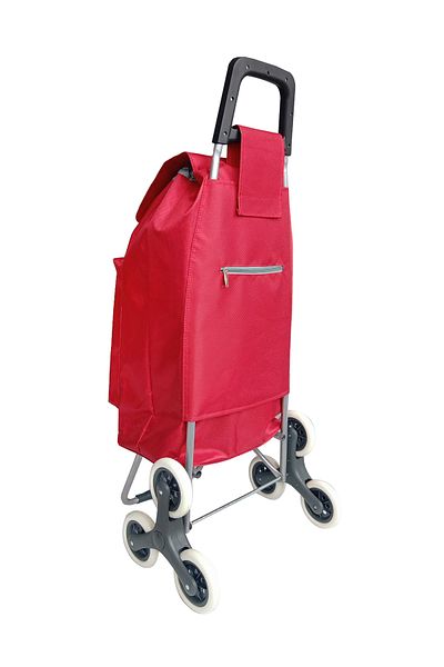 Madisson Shopping Bag, SW22030, Nylon, 99 x 44 x 42 cm, 66 l, 6 Wheels, Insulated Pocket, Red