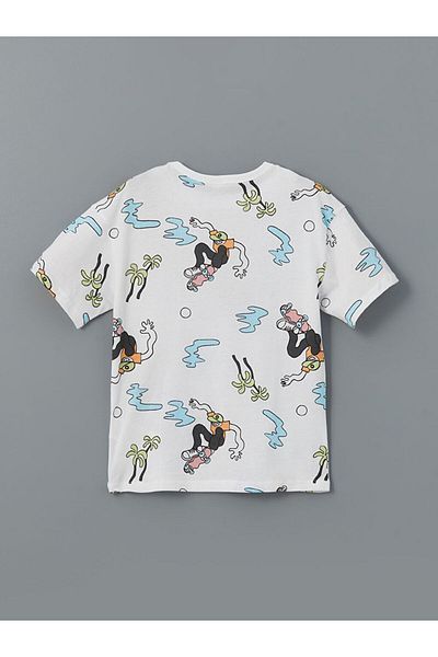 LC Waikiki New Season Crew Neck Printed Combed Cotton Men's T-Shirt - S58675Z4
