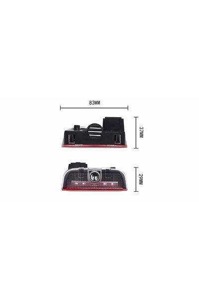 AUTOREY Set de 2 proiectoare cu logo dedicat Skoda Superb