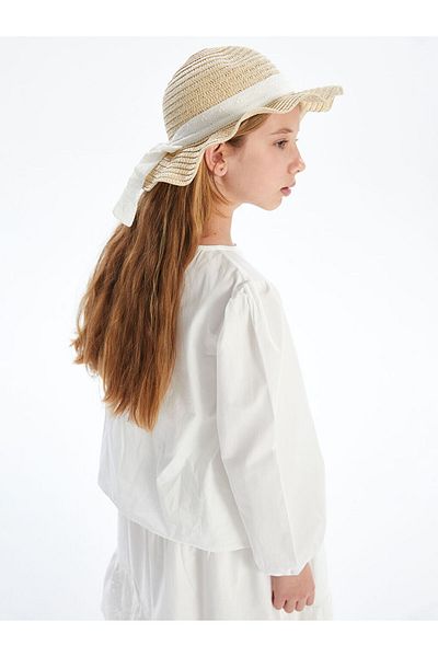LC Waikiki New Season Girls Straw Hat - S5G958Z4