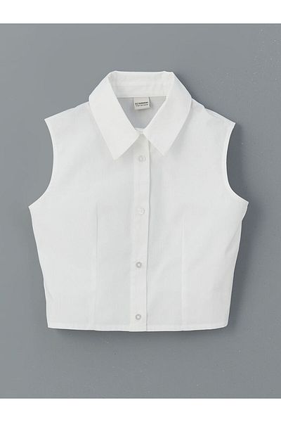 LC Waikiki White Regular Fit Girl's Shirt