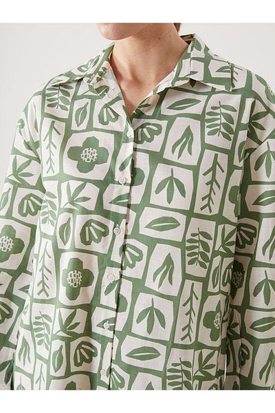 LC Waikiki New Season Print Oversize Women's Shirt Tunic - S5Fe26Z8