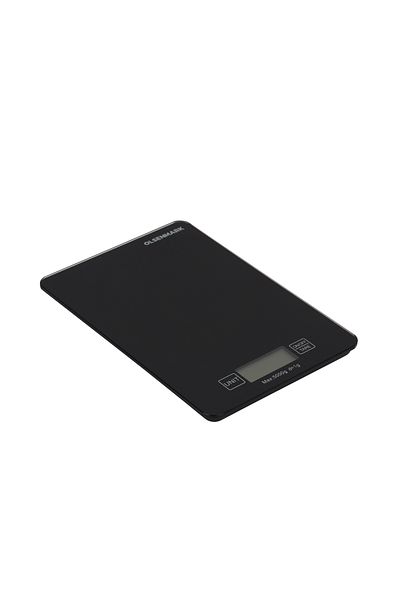 Olsenmark Digital Kitchen Scale- OMKS7055 Tempered Glass Platform, Auto-Zero, Auto-Off