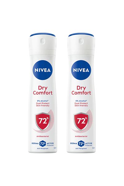 NIVEA Dry Comfort Deodorant Spray for Women Sweat & Odour Protection, 150ml, Pack of 2