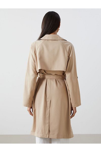 LC Waikiki New Season Jacket Collar Women's Trench Coat - S57248Z8