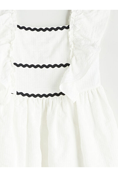 LC Waikiki Çelebi Store'dan Kaliteli Parçalar | Kare Yaka Kız Çocuk Elbise