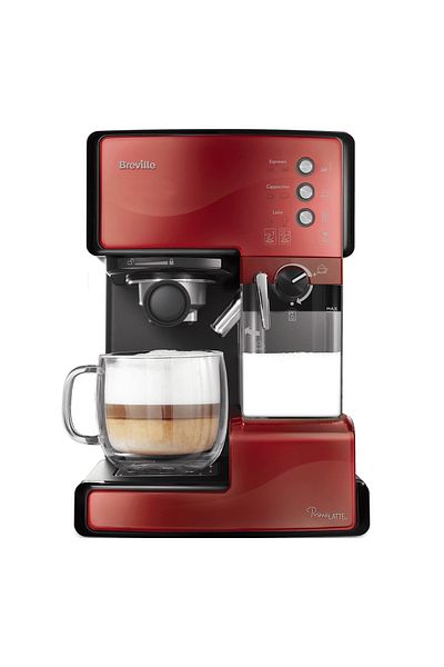 Breville Prima Latte Manual Milk Frother Red