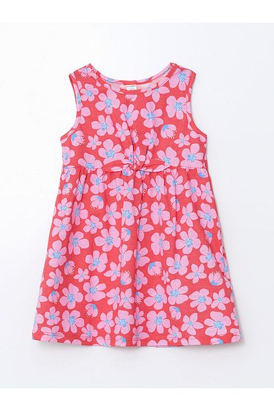 LC Waikiki New Season Crew Neck Floral Girl's Dress - S5I986Z1