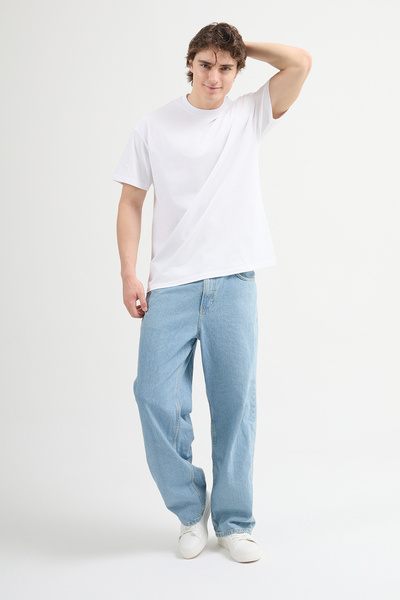 JUD Ricardo 84002 Oversize White Men's Basic T-Shirt