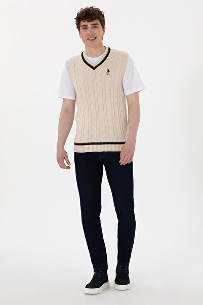 U.S. Polo Assn. Men's Cream Sweater 50295889-Vr071