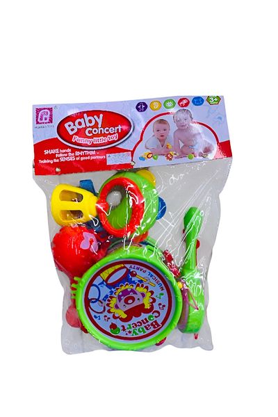 rexa Baby Musical Rattle Toy Set – Colorful Concert-Themed Rattles for Infants & Toddlers