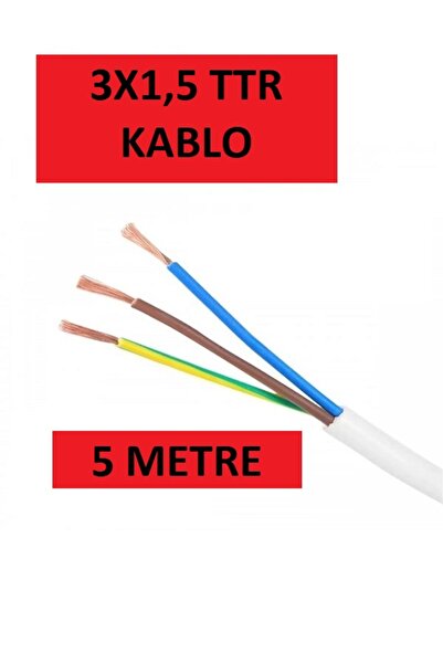 Koç 3X1,5 TTR KABLO (5 METRE)