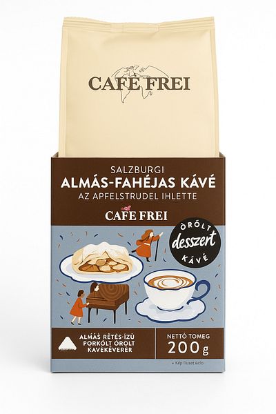 Cafe Frei – Ground coffee with apple pie and cinnamon flavor Salzburg 200g