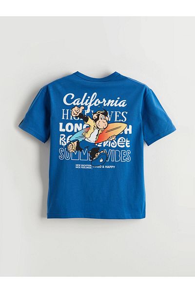 LC Waikiki Tricou pentru băiat cu imprimeu California New Season Crew Neck - S5GY96Z4