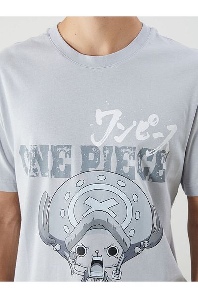 LC Waikiki New Season Crew Neck Printed Combed Cotton Men's T-Shirt - S5K904Z8