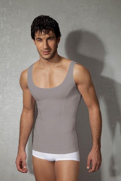 NazikEndam Dore Anse Men's Modal Cotton Square Collar Undershirt 2255