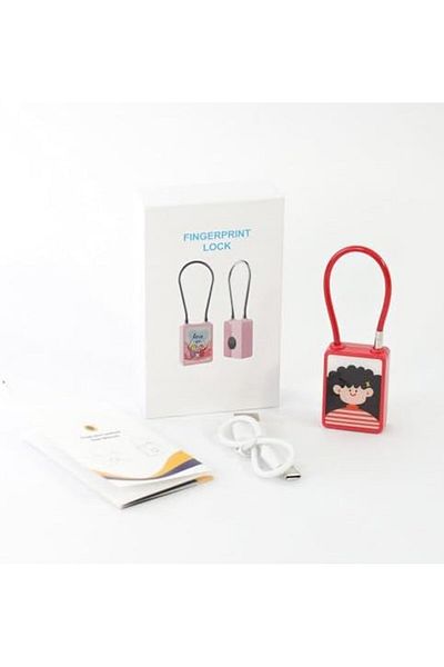 Fu-Mech Smart fingerprint lock, opens with fingerprint, suitable for kids and adults, with multiple colorful