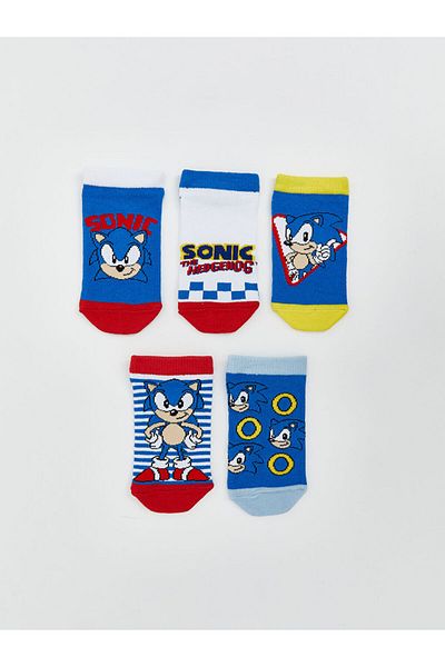 LC Waikiki Чорапи с ботуши Sonic за момчета, комплект от 5 броя - S5ET24Z4