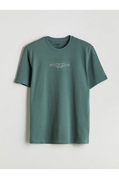 LC Waikiki New Season Crew Neck Printed Combed Cotton Men's T-Shirt - S5Po57Z8