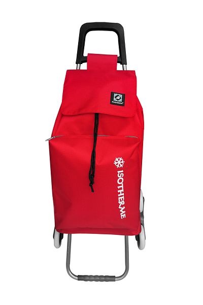 Madisson Shopping Bag, SW22030, Nylon, 99 x 44 x 42 cm, 66 l, 6 Wheels, Insulated Pocket, Red