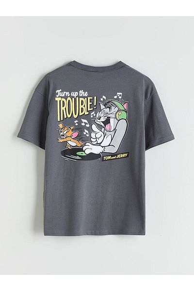 LC Waikiki New Season Crew Neck Tom and Jerry Printed Boys' T-Shirt - S5Pi80Z4