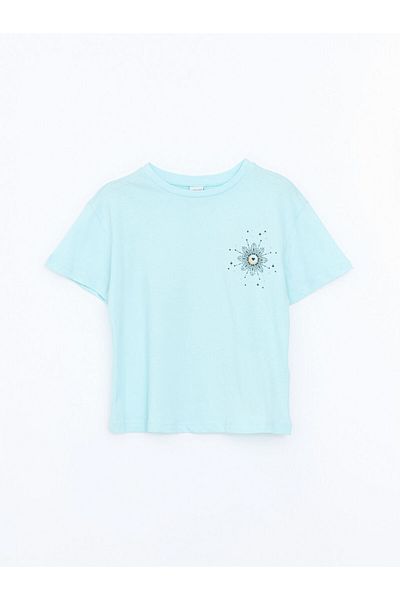 LC Waikiki New Season Crew Neck Girls' T-Shirt - S5Fb11Z4