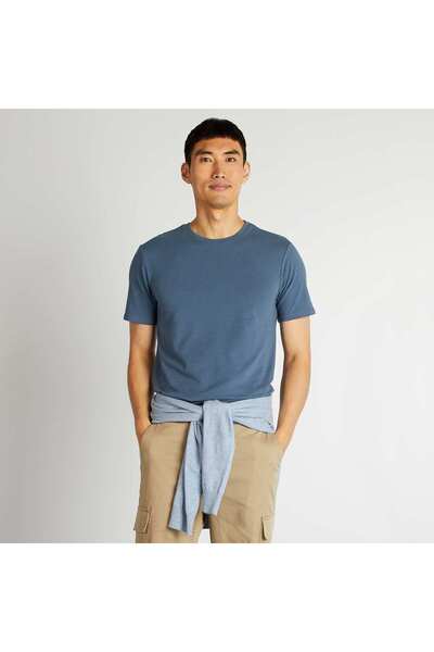 KIABI Plain T-shirt - Muscle shirt BLUE