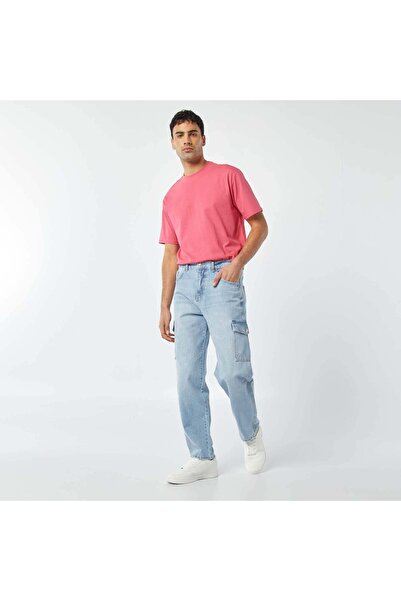 KIABI تي شيرت مريح باللون الوردي