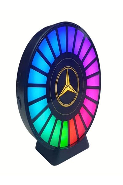 BE-ME Car air freshener with RGB LED lights, ventilation grille holder, magnet holder, USB, Mercedes logo