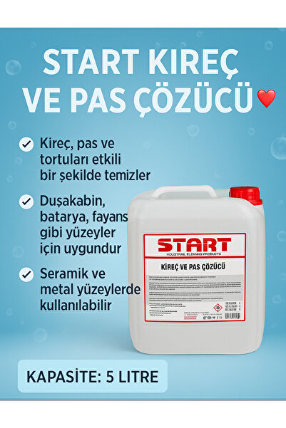 start PAS VE KİREÇ ÇÖZÜCÜ 5 LİTRE