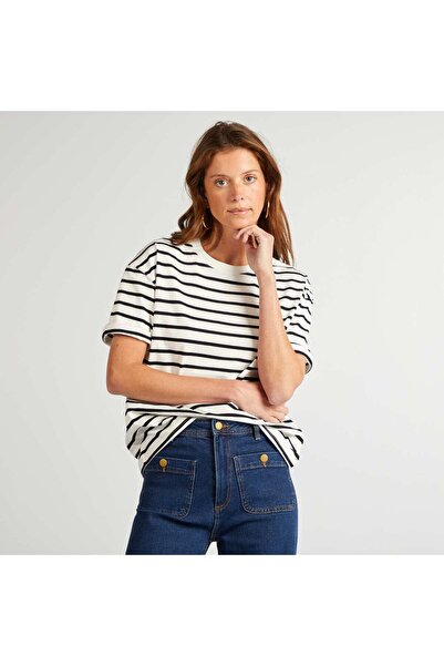 KIABI Oversized round neck T-shirt WHITE