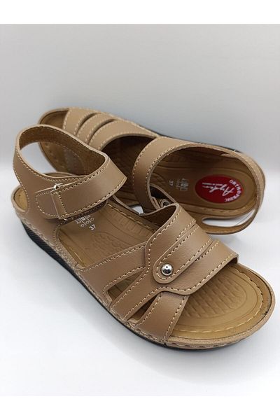 Bukond Daily Women's Velcro Strap Sandals Soft Comfortable Orthopedic