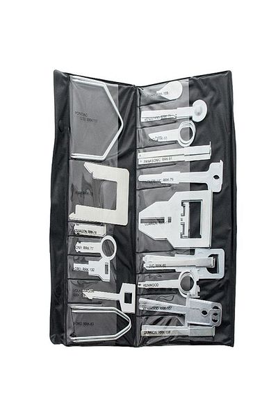 Blow Car radio removal wrench set, 17 pcs, Blow