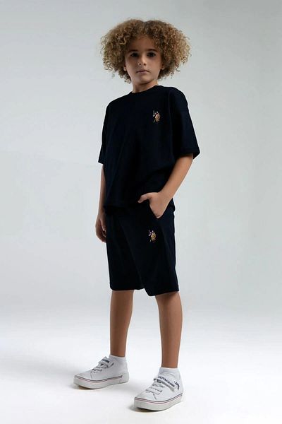 U.S. Polo Assn. U.S. Polo Assn. Boy's Logo Crew Neck Short Sleeve Shorts Pajamas Suit