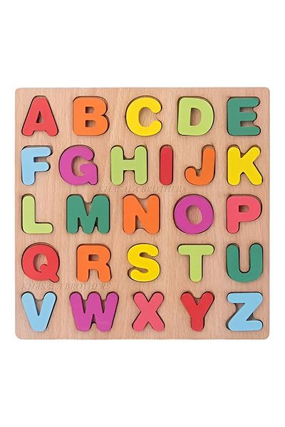 rexa Wooden ABC Alphabet & Number Puzzle