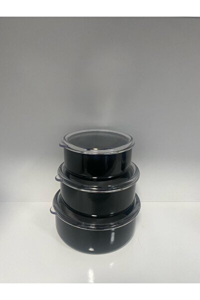 BYKARDELEN Emaye Storage Box Set 12-14-16 cm