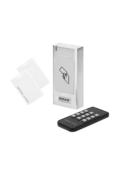 Orno OR-ZS-821 proximity card and tag reader, remote control, 2000 users, IP66, metal housing