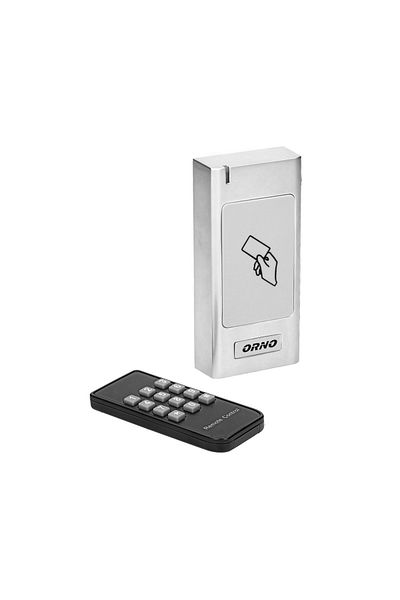 Orno OR-ZS-821 proximity card and tag reader, remote control, 2000 users, IP66, metal housing