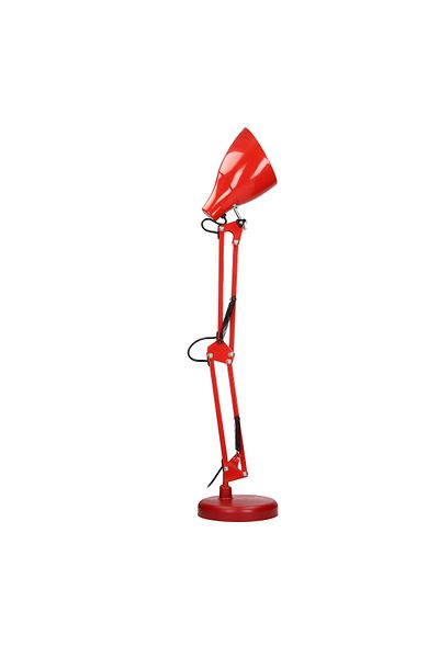 Virone DIAN DL-1/R desk lamp, E27, 60 W, 3 movable joints, 110 cm cable with switch, steel, red