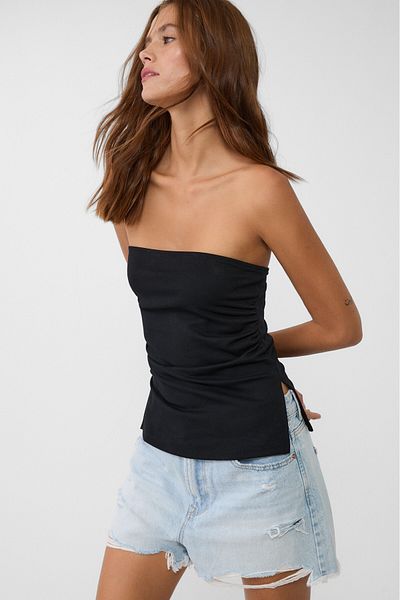 Stradivarius Bandeau top with side vents