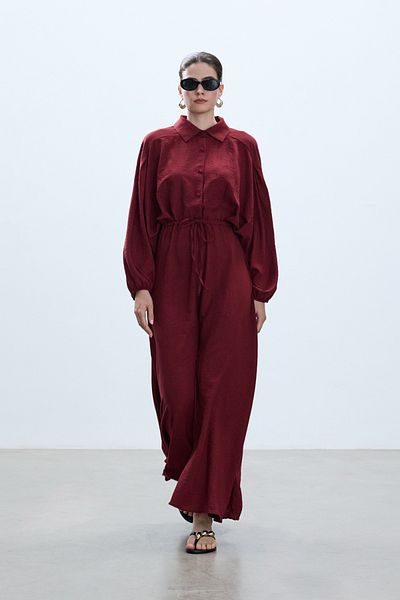BE BLUE Cherry Waist Tie Dress