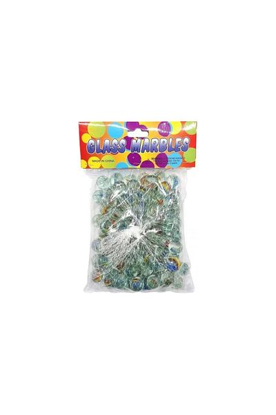 rexa Glass Marbles Pack of 50 Colorful Spheres for Classic Kids' Games