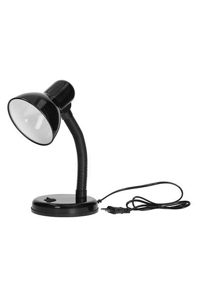 Virone FUPI DL-4/B desk lamp, E27, 40 W, IP20, 1 m cable, flexible arm, black