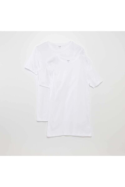 KIABI Pack of 2 basic T-shirts white
